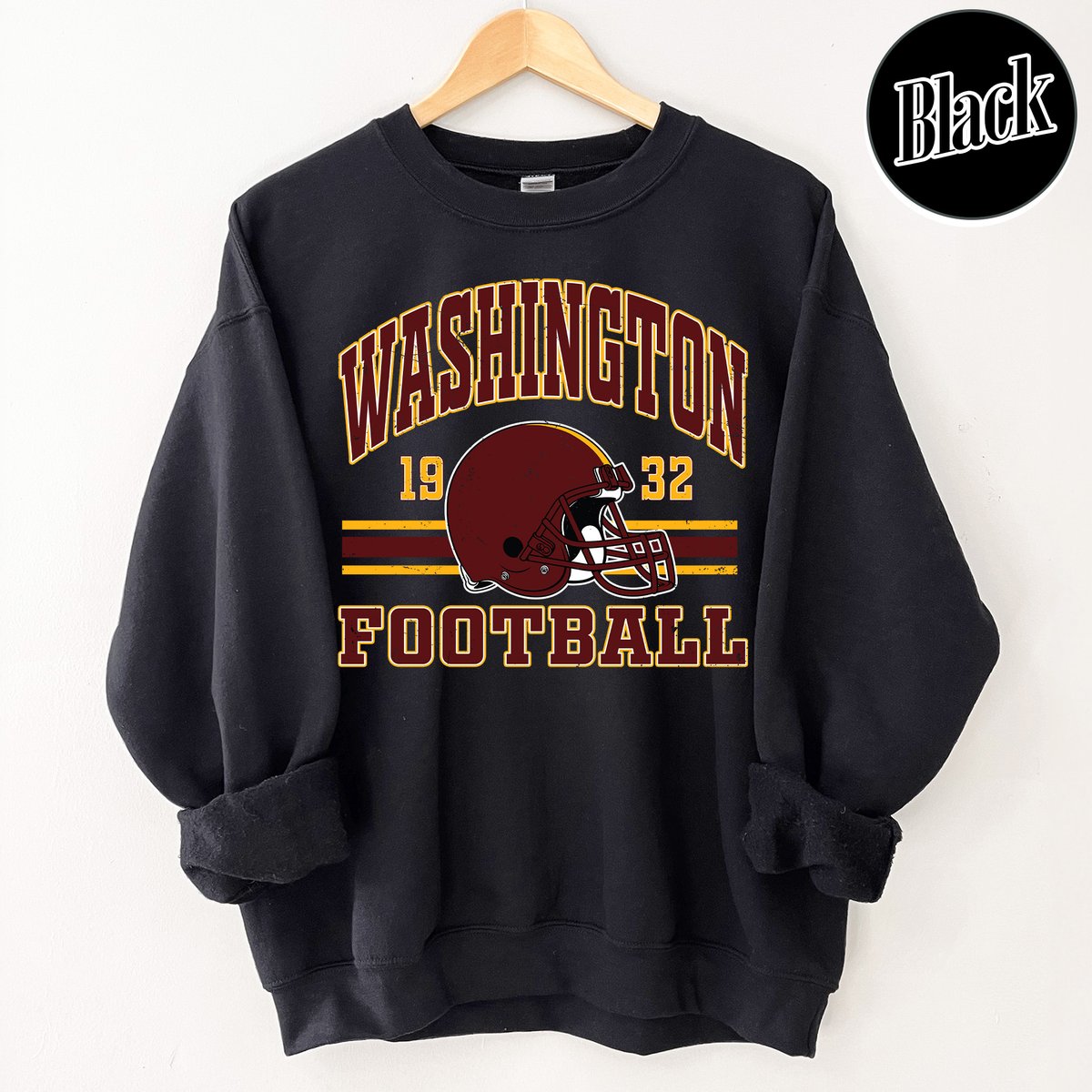 Unisex Washington football vintage crewneck sweatshirt for men and women