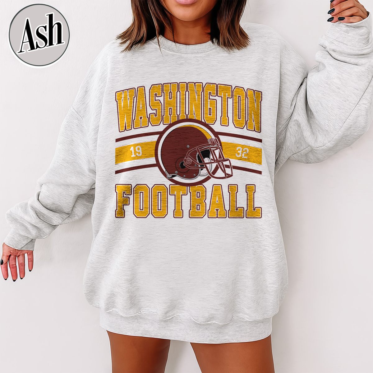 Unisex Washington football vintage crewneck sweatshirt for men and women