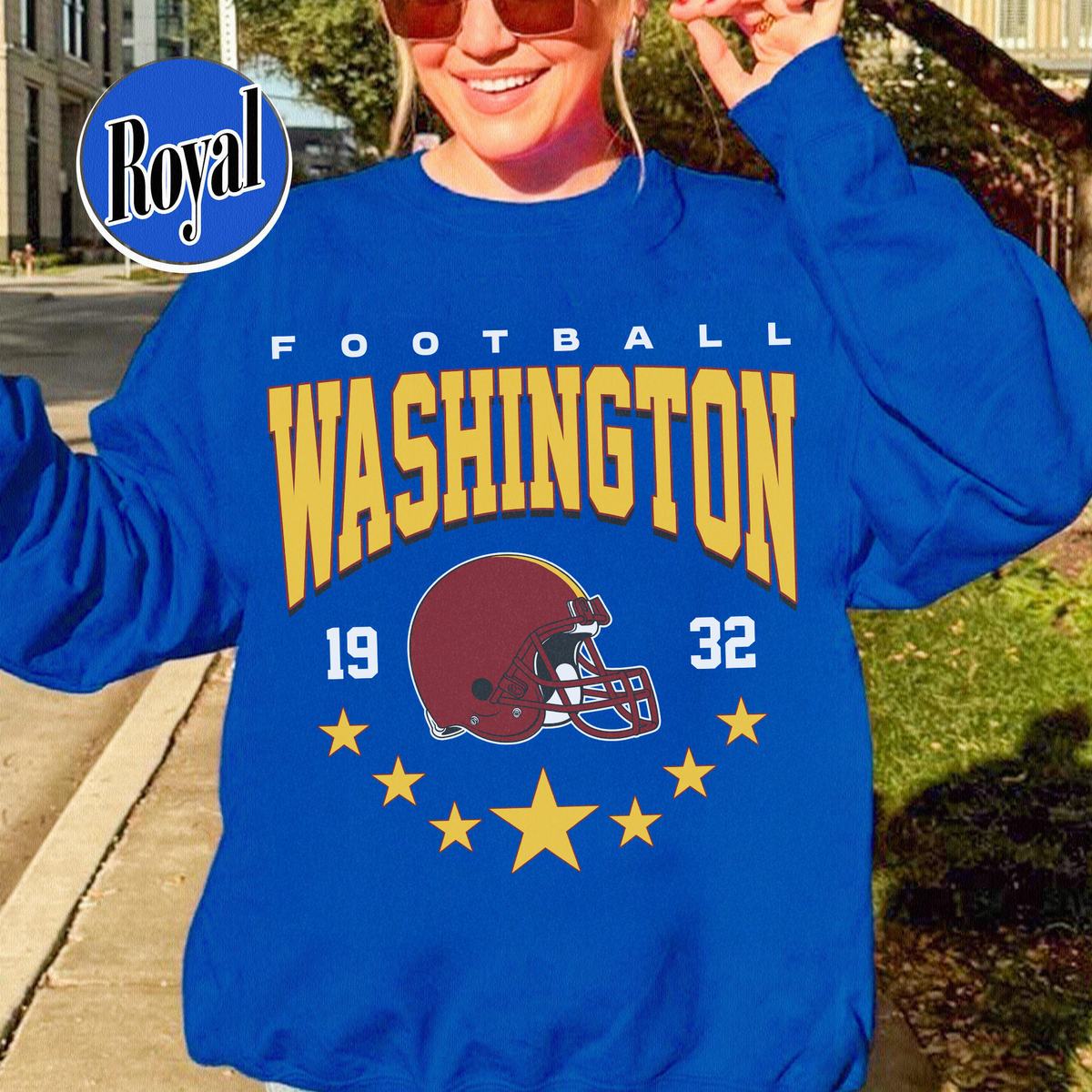Unisex Washington football vintage crewneck sweatshirt for men and women