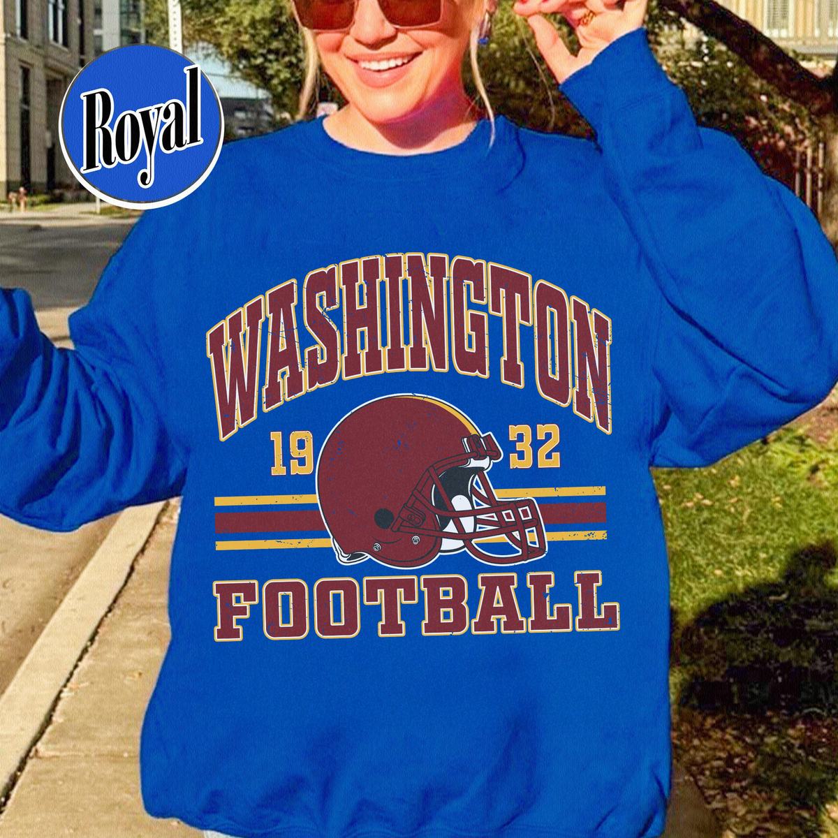 Unisex Washington football vintage crewneck sweatshirt for men and women