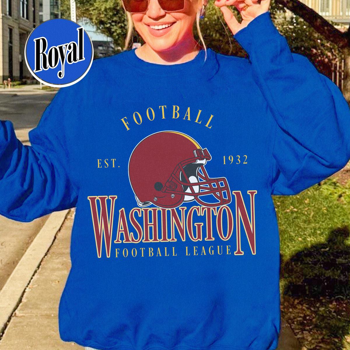 Unisex Washington football vintage crewneck sweatshirt for men and women