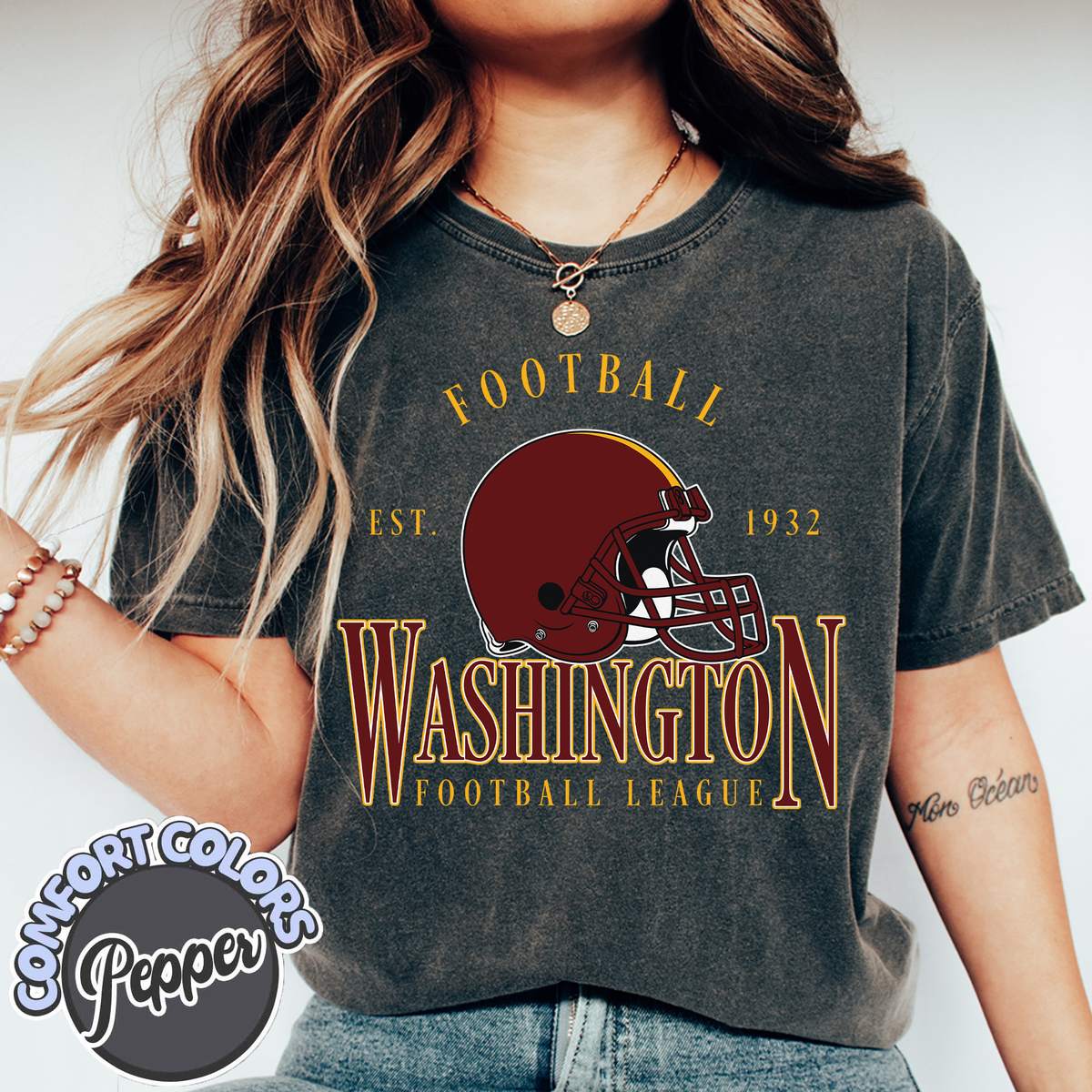 Unisex Washington football vintage t-shirt for men and women
