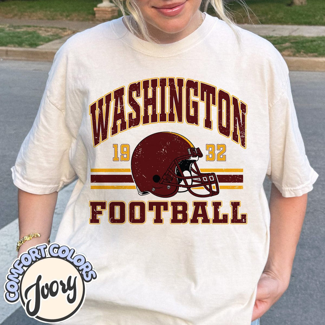 Unisex Washington football vintage t-shirt for men and women