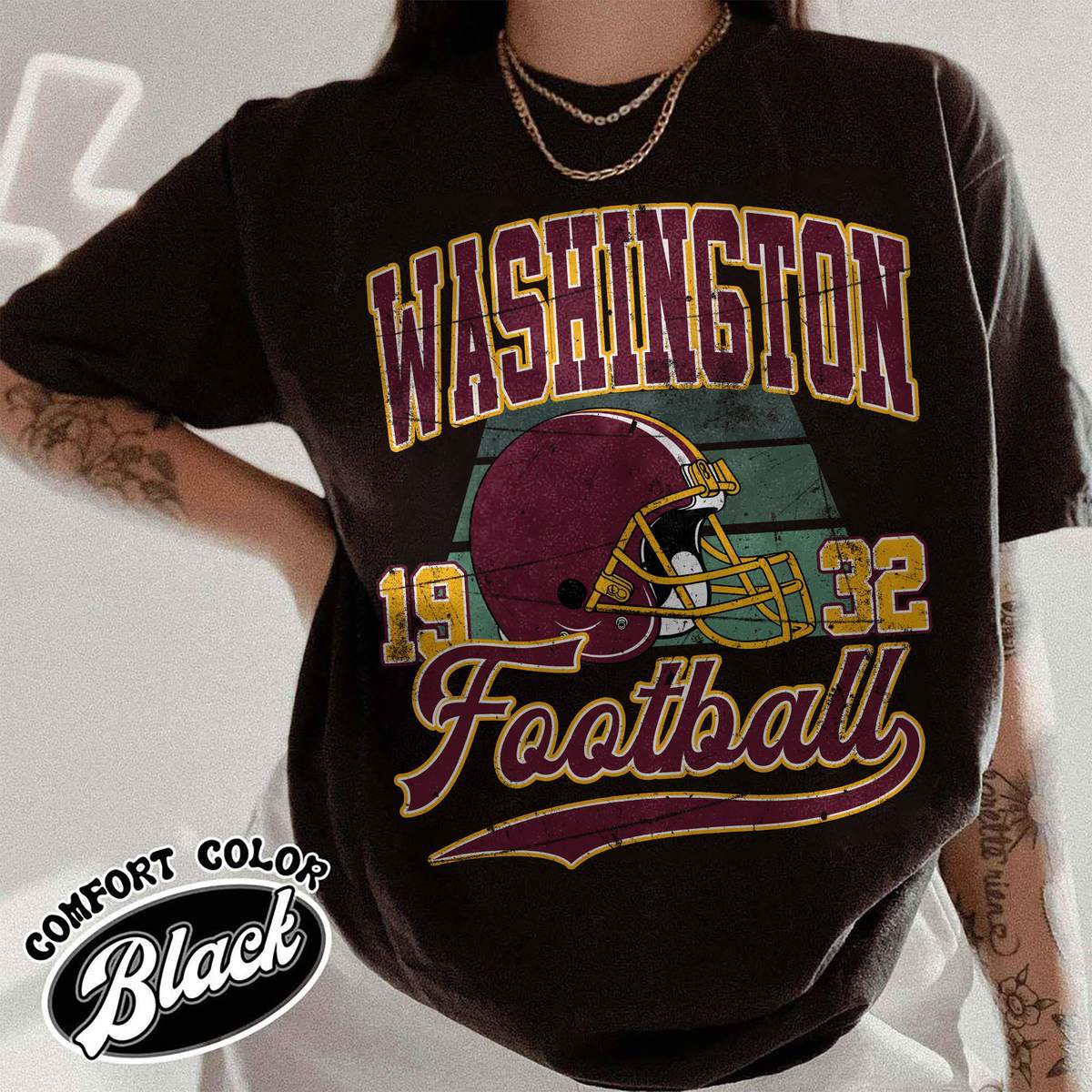 Unisex Washington football vintage t-shirt for men and women