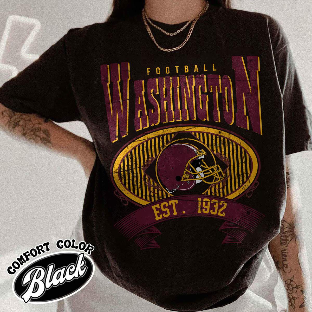 Unisex Washington football vintage t-shirt for men and women
