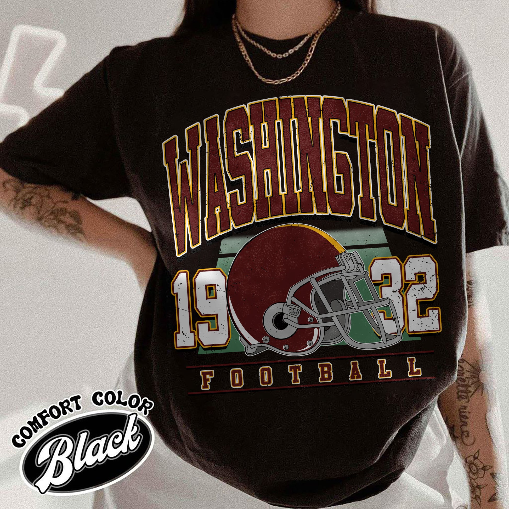 Unisex Washington football vintage t-shirt for men and women