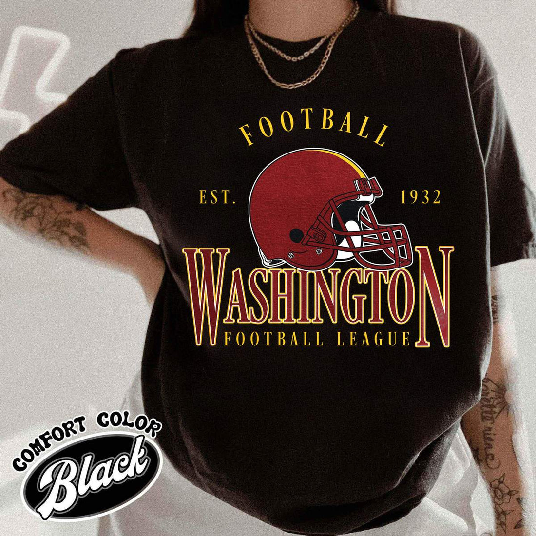 Unisex Washington football vintage t-shirt for men and women
