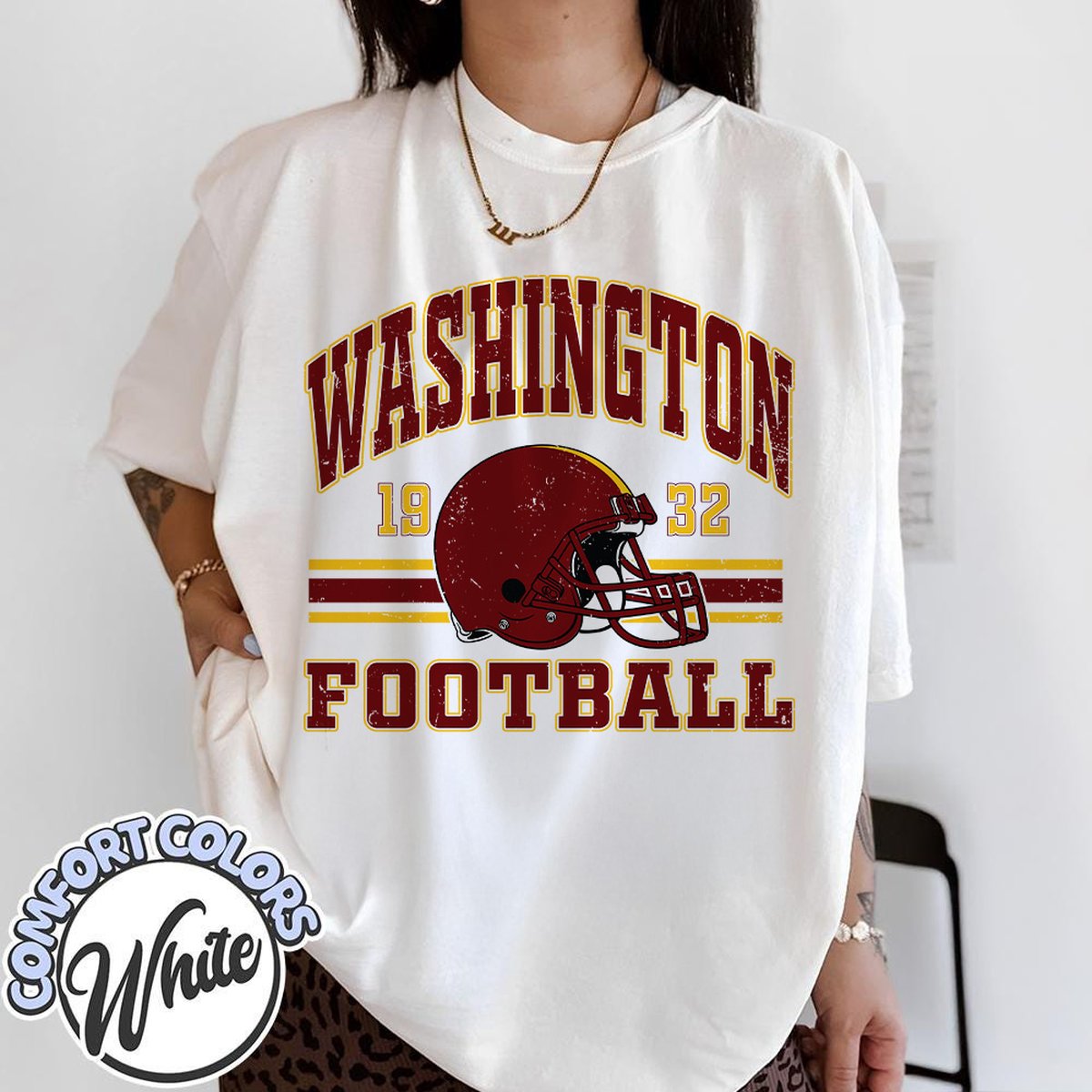 Unisex Washington football vintage t-shirt for men and women