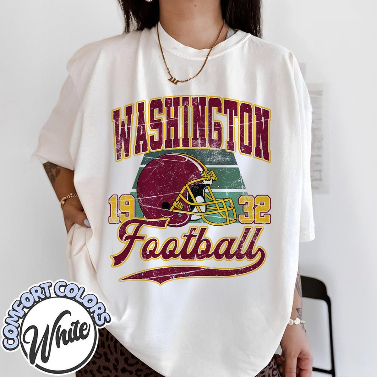 Unisex Washington football vintage t-shirt for men and women