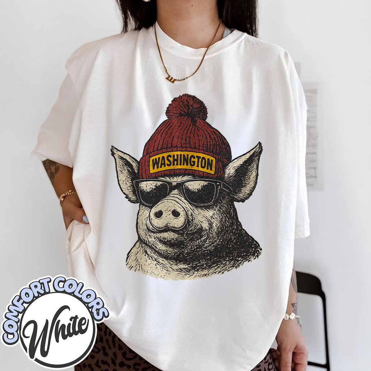 Unisex Washington football vintage t-shirt for men and women