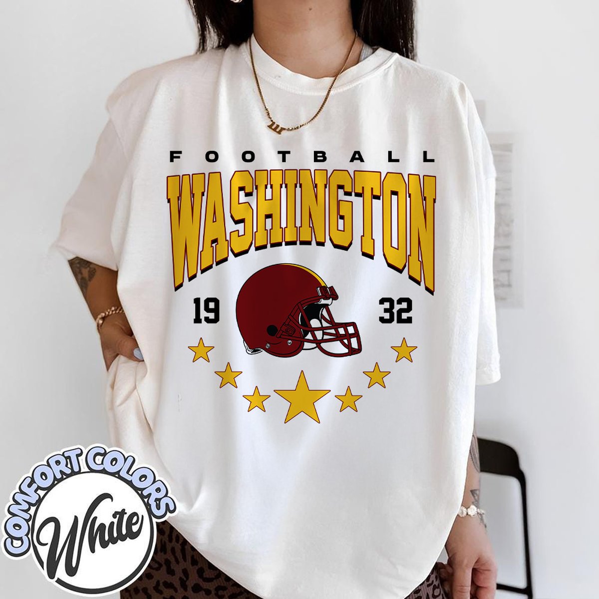 Unisex Washington football vintage t-shirt for men and women