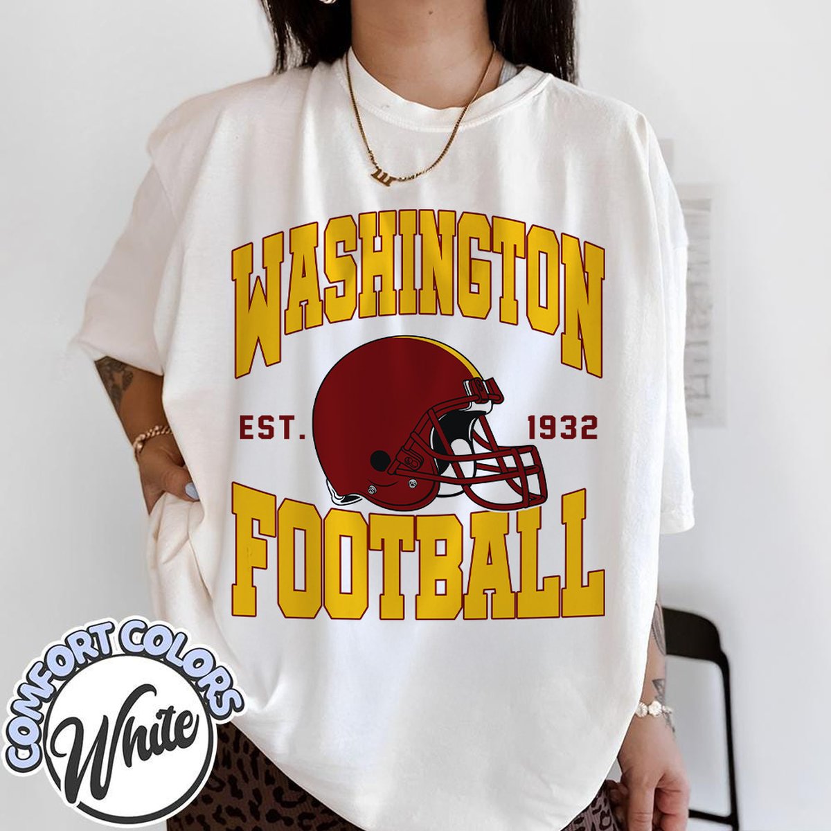 Unisex Washington football vintage t-shirt for men and women