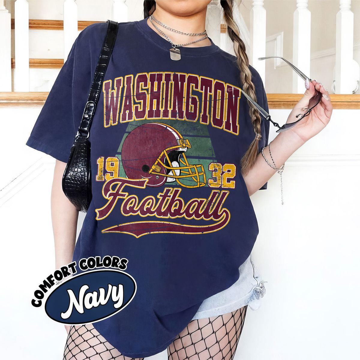 Unisex Washington football vintage t-shirt for men and women