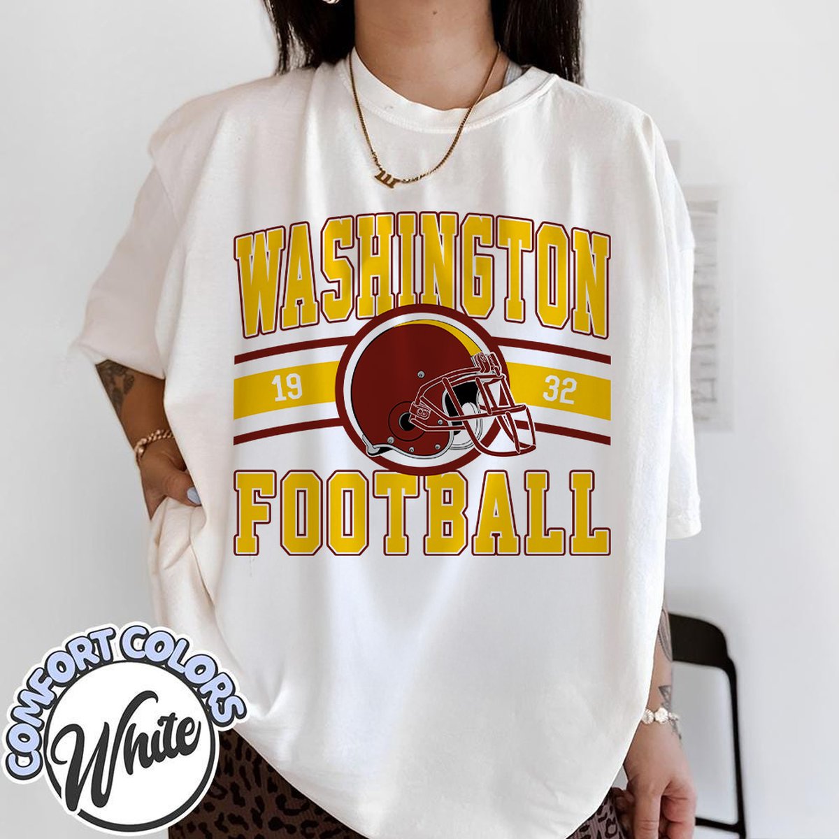 Unisex Washington football vintage t-shirt for men and women