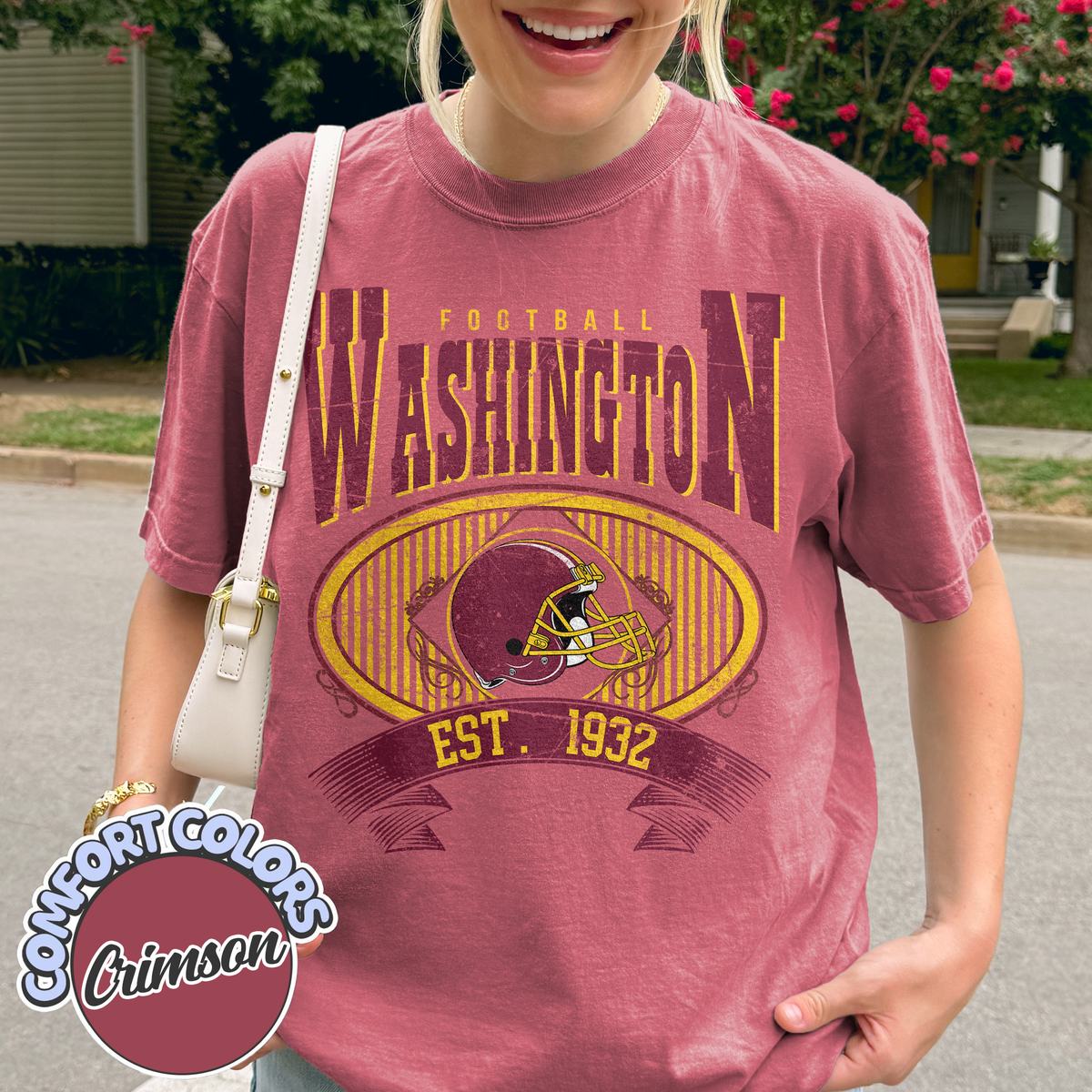 Unisex Washington football vintage t-shirt for men and women