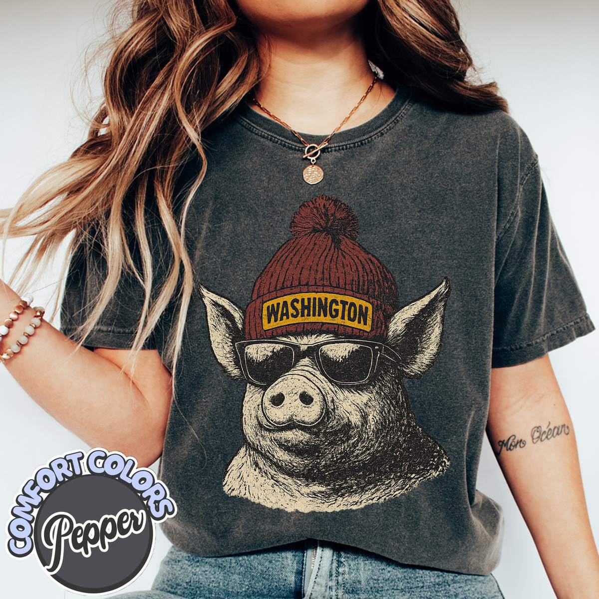 Unisex Washington football vintage t-shirt for men and women