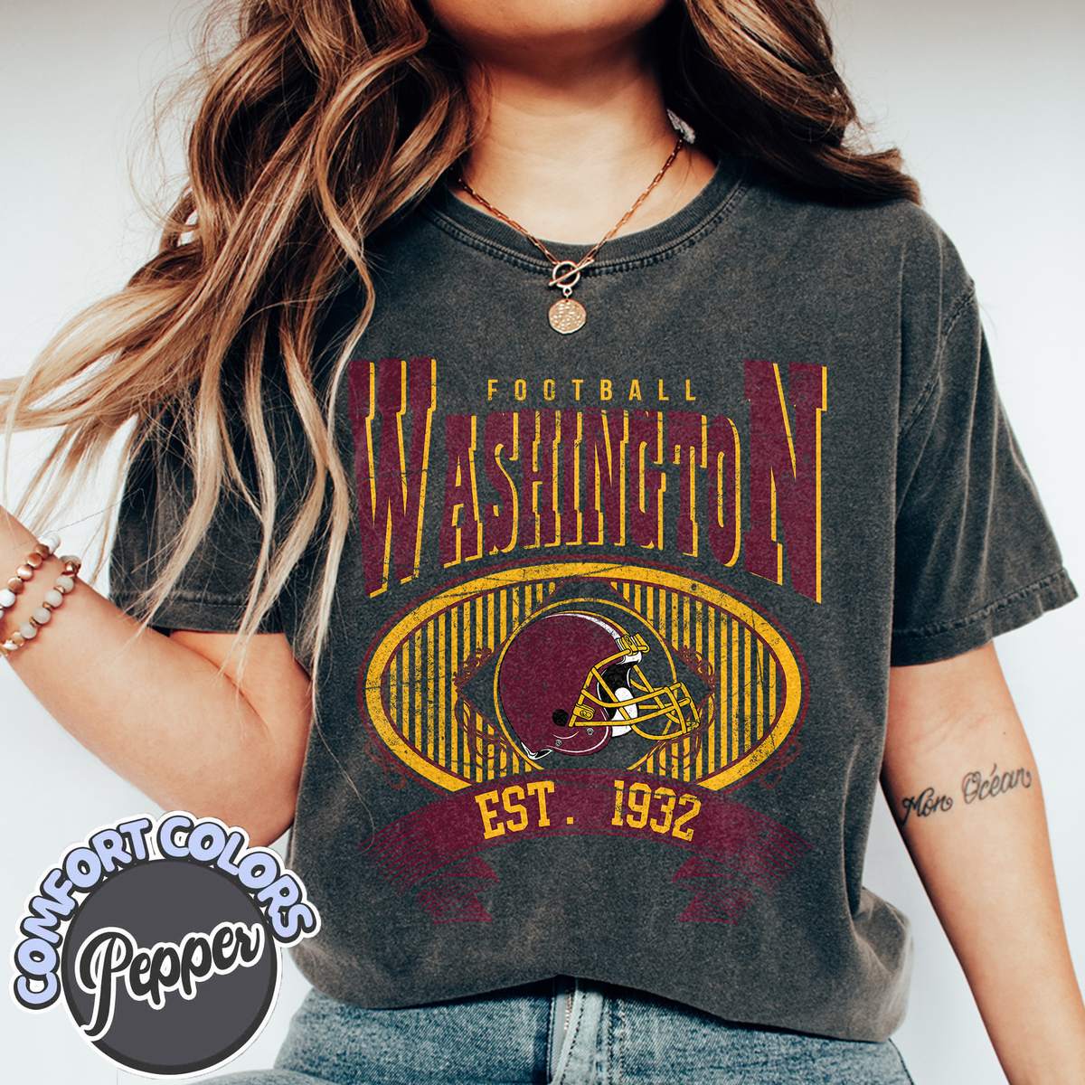 Unisex Washington football vintage t-shirt for men and women