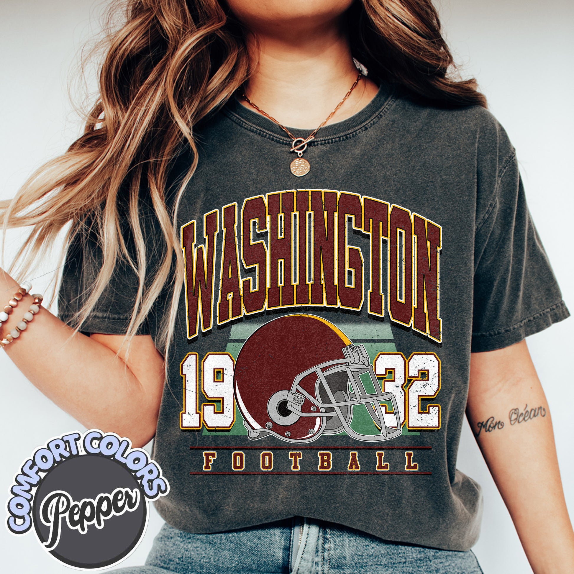 Unisex Washington football vintage t-shirt for men and women